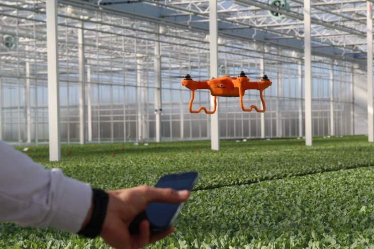 How drones are being used in and above the greenhouse