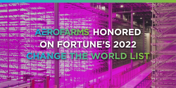 AeroFarms recognized as a global leader on Fortune