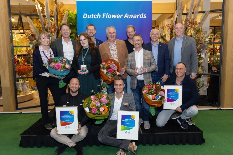 The proud winners of the Dutch Flower Awards 2023