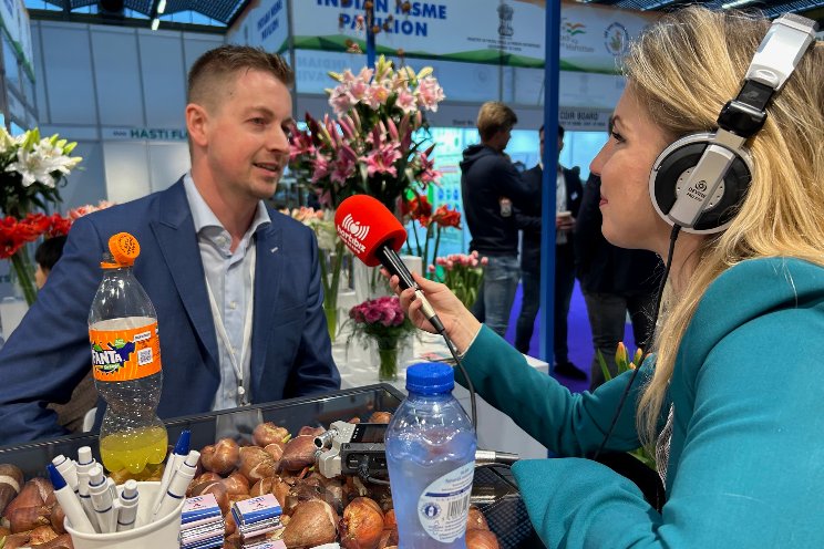 Hortibiz NewsRadio reported from IFTF, Onings Holland booth