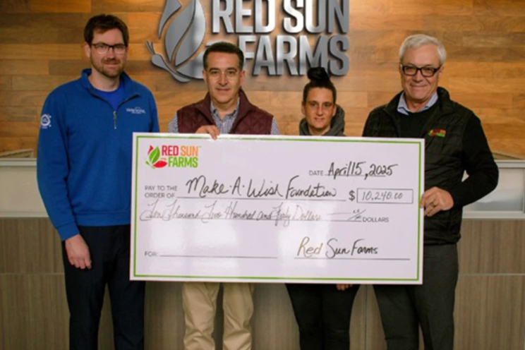 Red Sun Farms donates $10,240 to Make-A-Wish Southwestern Ontario Red Sun Farms donates $10,240 to Make-A-Wish Southwestern Ontario