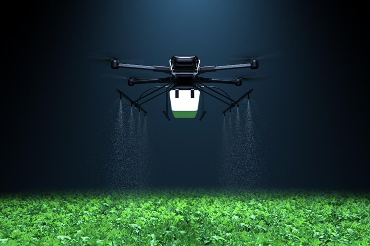 First-person-view drone flythrough of an Eden Green greenhouse