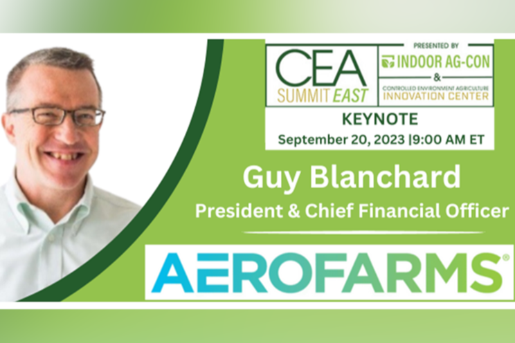 AeroFarms' CFO announced as CEA Summit East keynote
