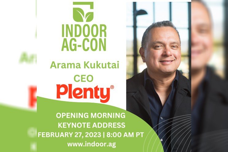 Plenty CEO to kick off Indoor Ag-Con 2023