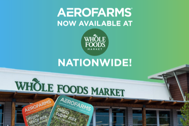 AeroFarms now available in Whole Foods Markets