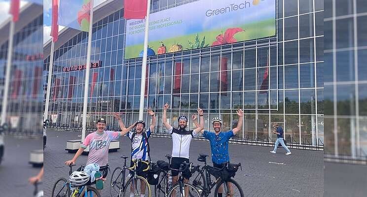 LettUs Grow cycled from London to Amsterdam for Greentech