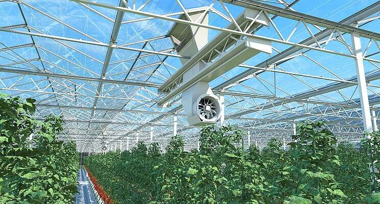 X-AIR (Airmix) as a semi-closed greenhouse solution X-AIR (Airmix) as a semi-closed greenhouse solution