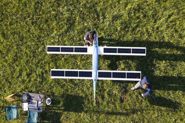Drone powered by solar energy