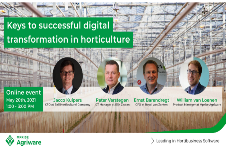 100+ participants in a week for the digital horti event 100+ participants in a week for the digital horti event