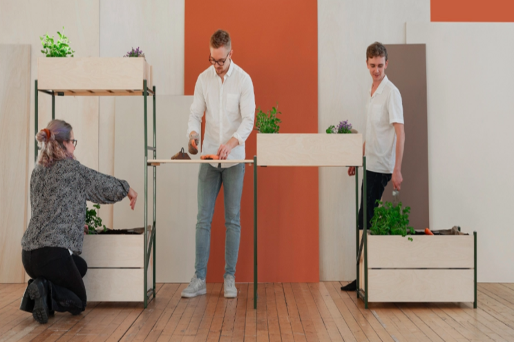 Vertical farming system to build up community Vertical farming system to build up community