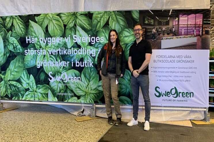 Swegreen's new in-store farm will be the Scandinavia's biggest! Swegreen's new in-store farm will be the Scandinavia's biggest!