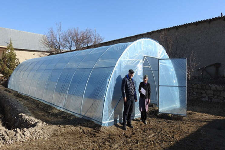 FAO built and donated 20 greenhouses for rural people FAO built and donated 20 greenhouses for rural people
