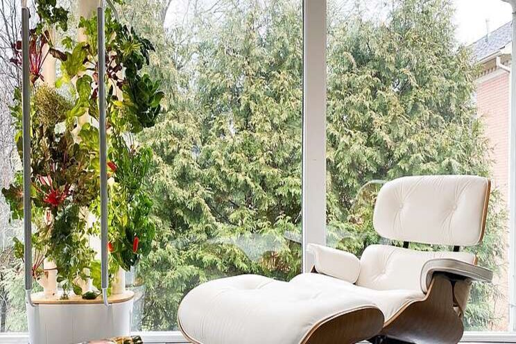 At-home vertical farming small, simple, and stylish At-home vertical farming small, simple, and stylish