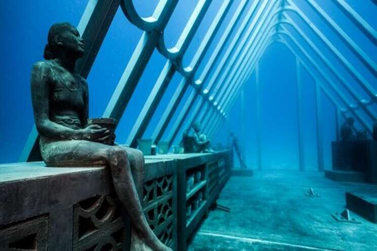 The coral greenhouse, museum of underwater art The coral greenhouse, museum of underwater art