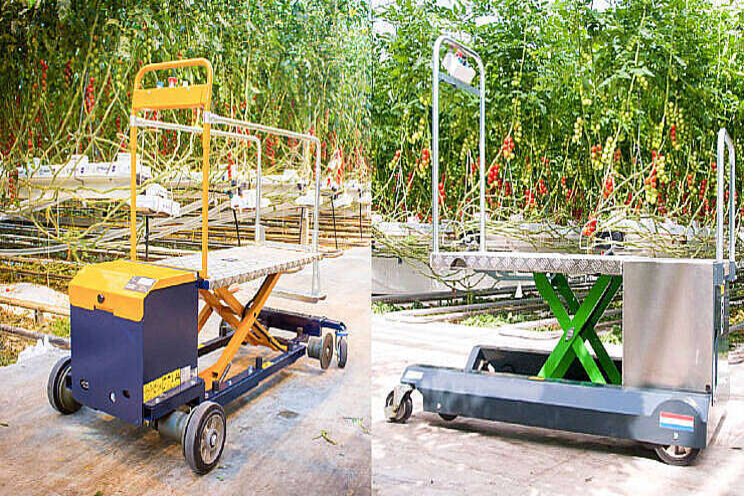 Leaf picking trolleys for efficient picking and cutting leaves Leaf picking trolleys for efficient picking and cutting leaves
